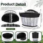 Layhit 6 Pcs Wall Hanging Planters Outdoor Pot Planter Wine Barrel Planter - Image 2
