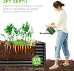 Best Choice Products 8x2x2ft Raised Outdoor Metal Garden Bed, Deep Root Box - Image 4