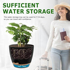 Plant Pots 12/10/9 Inch Self Watering Pots, Plastic Flower Pots, Nursery - Image 5