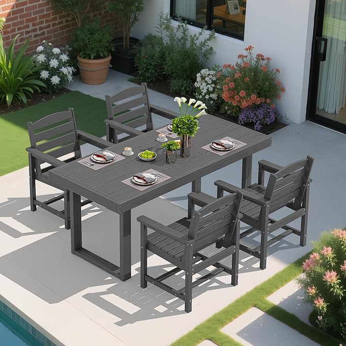 SERWALL HDPE Outdoor Dining Set - Image 7