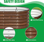 SnugNiture 3 Pcs 4x2x1.5ft Raised Garden Bed Outdoor, Oval Raised Garden Bed Kit - Image 3