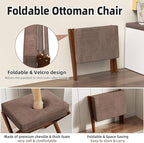 Foldable Foot Stool Ottoman, Modern Foot Rest - Image 4