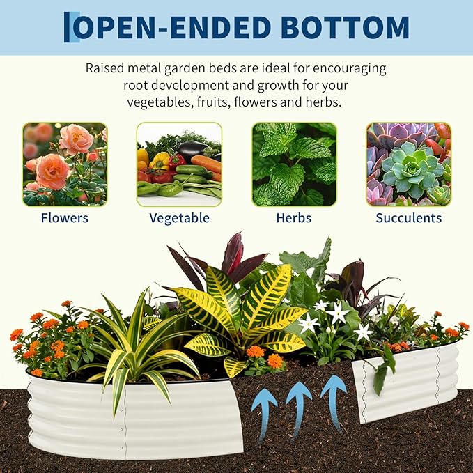 Garvee 2 Pack Galvanized Raised Garden Beds - Image 7