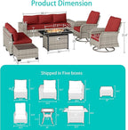 10-Piece Outdoor Patio Furniture Set - Image 6