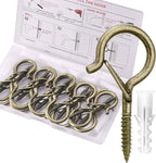 PlusRoc 20Pack Ceiling Hooks for Hanging Plants Outdoor String Lights Heavy Duty - Image 8