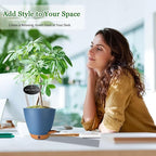 6 Inch Self Watering Pots for Indoor Plants – Small Plastic Planters - Image 4