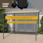 ShelterLogic 10' x 6' Solano Gazebo Canopy Charcoal Carbon Steel Frame and - Image 5