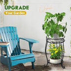 TOSKING 2 Tier Metal Plant Stand Indoor Outdoor, Rustproof Stable Plant Stands - Image 8