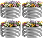 4 Pack Tall 2x2x1.5FT Round Raised Beds by OZMSHF