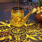 Hummingbird Solar Lanterns Garden Decor, Outdoor Waterproof Watering Can - Image 2