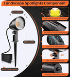 MEIKEE 12W Landscape Lighting, 120V 2700K Warm White LED Garden Lights - Image 6