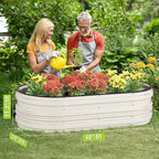 WORKPRO 4x2x1ft Galvanized Raised Garden Bed Set, Rust & Corrosion Protection - Image 2