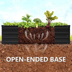 Vengarus 10x3x1FT Galvanized Raised Garden Bed Kit, Outdoor Metal Planter Box - Image 3