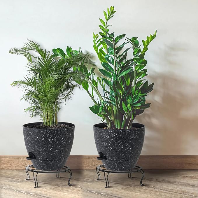 12inch 2Pack Large Self Watering Planters, Plastic Plant Pots - Image 6