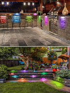 5W RGB Retaining Wall Lights 7 inch LED Hardscape Lighting Color Changing Low - Image 5