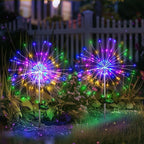 Solar Garden Lights Outdoor Decor: Fireworks Light Waterproof - Image 2