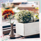 Dandat 4 Set Wood Boxes for Centerpieces 12x4 Inch Rectangle Wooden Planter Box - Image 5