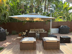 PURPLE LEAF 10ft Patio Umbrella Outdoor Square Large Cantilever Windproof - Image 2