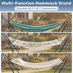 DUMOS Universal Double Hammock Stand Only, Heavy Duty Hammock Stands - Image 7