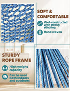 Chihee Hammock Chair Super Large Hanging Chair Soft-Spun Cotton Rope Weaving - Image 3