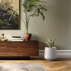 Kante 11.6" Dia Round Concrete Planter, Outdoor Indoor Large Plant Pots - Image 5
