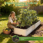 Cucumber Trellis for Raised Bed, U-Shape Garden Trellis for Climbing Plants - Image 3