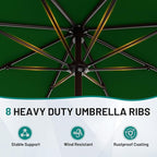 AreShark 9 FT Patio Umbrella for Outdoor, Outdoor Table Umbrella - Image 3