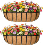 36 Inch Railing Planter Window Box Deck Balcony Rail Planter by EIMQUVW