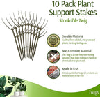 Stackable Plant Support Stakes, Indoor & Outdoor Houseplant Stem Support - Image 5