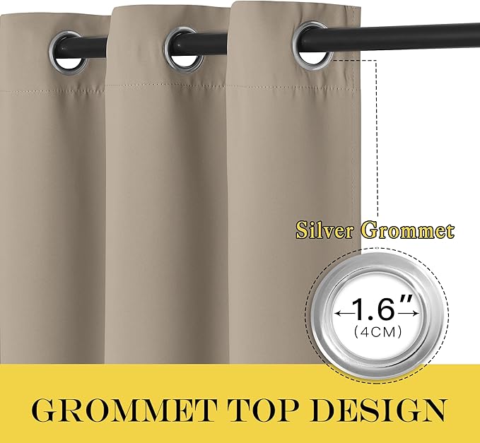 NICETOWN Blackout Curtain Drape 72 inch Long - Image 5