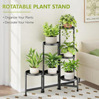 6 Tier Plant Stand Indoor, Tiered Plant Stand Outdoor - Image 2