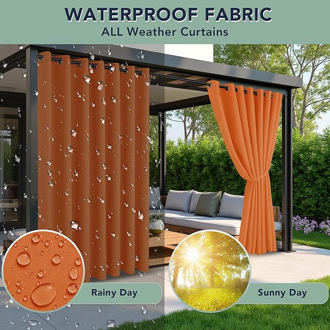 Outdoor Curtains for Patio Waterproof - Image 2