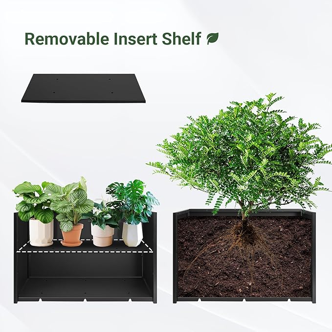 Metal Planter Box 30” x 12” x 16”, Tall Planter Box - Image 4