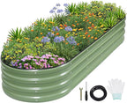 1MORE Galvanized Raised Garden Bed- Planter Garden Boxes Outdoor, Raised Beds by 1MORE