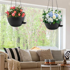 12 inch Hanging Planters for Indoor Plants, 2 Pack Self-Watering Hanging - Image 2