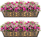 2 Pack 30 Inch Window Boxes Planters Railing Planter Box by KarlliuHOMEGARDEN