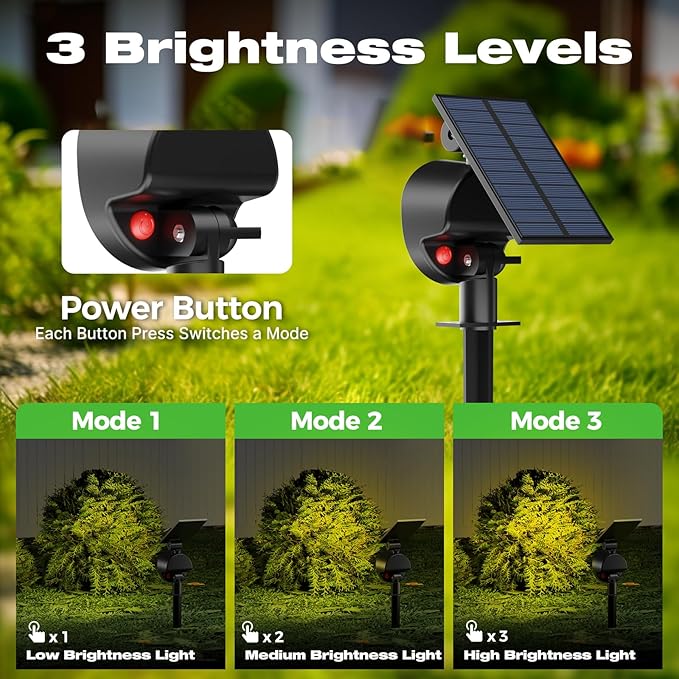 nipify 1 Pack Solar Spot Lights Outdoor Waterproof - Image 3