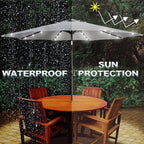 Blissun 9 ft Solar Umbrella, Patio Umbrella - Image 5