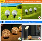 Solar Globe Lights Outdoor Waterproof-Solar Balls-Solar Garden Lights-Orbs - Image 5