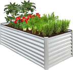 Best Choice Products 6x3x2ft Outdoor Metal Raised Garden Bed, Deep Root Box by BestChoiceProducts