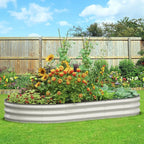 Galvanized Raised Garden Bed 8x4x1 FT, Oval Metal Raised Garden Bed Outdoor - Image 8