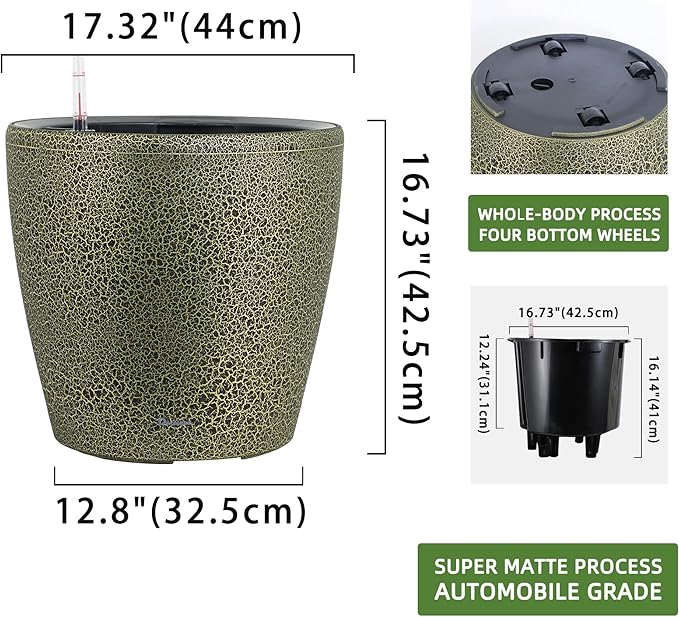 Dexceder 18x17 Self Watering Planter - Image 3