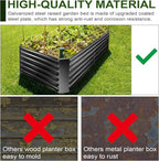 EDOSTORY Metal Raised Bed Garden Bed Kit, Large Metal Raised Garden Beds - Image 4