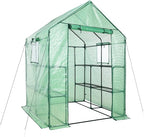 Aoodor Walk-in Greenhouse with 8 Shelves, 4.7 × 4.7 × 6.4 ft Outdoor Garden by Aoodor