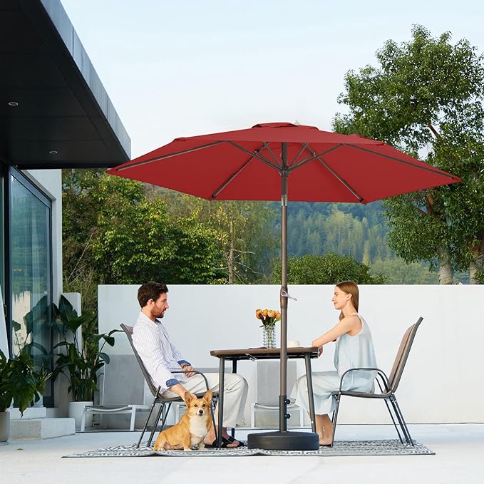 JEAREY 7.5FT Patio Umbrella Outdoor Market Umbrella - Image 7