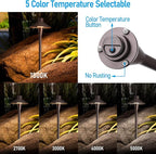 LEONLITE Update 5CCT Low Voltage Pathway Lights, 12-24V LED Landscape Path Light - Image 3