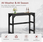 Stoog Outdoor Bar Table, All-Weather HIPS 40" Counter Height Bar Tables - Image 3
