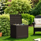 Flamaker Resin Deck Box 40 Gallon Waterproof Outdoor Indoor Storage Box - Image 3