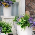 25Pcs Outdoor Artificial Boxwood UV Resistant Fake Stems Plants, Faux Plastic - Image 5