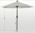 ABCCANOPY Durable Solar Led Patio Umbrellas - Image 3